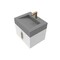 Castello Usa Nile 24-inch White Vanity Set with Gray Top and Gold Handles CB-MC-24W-GLD-2053-GR - alternate 5